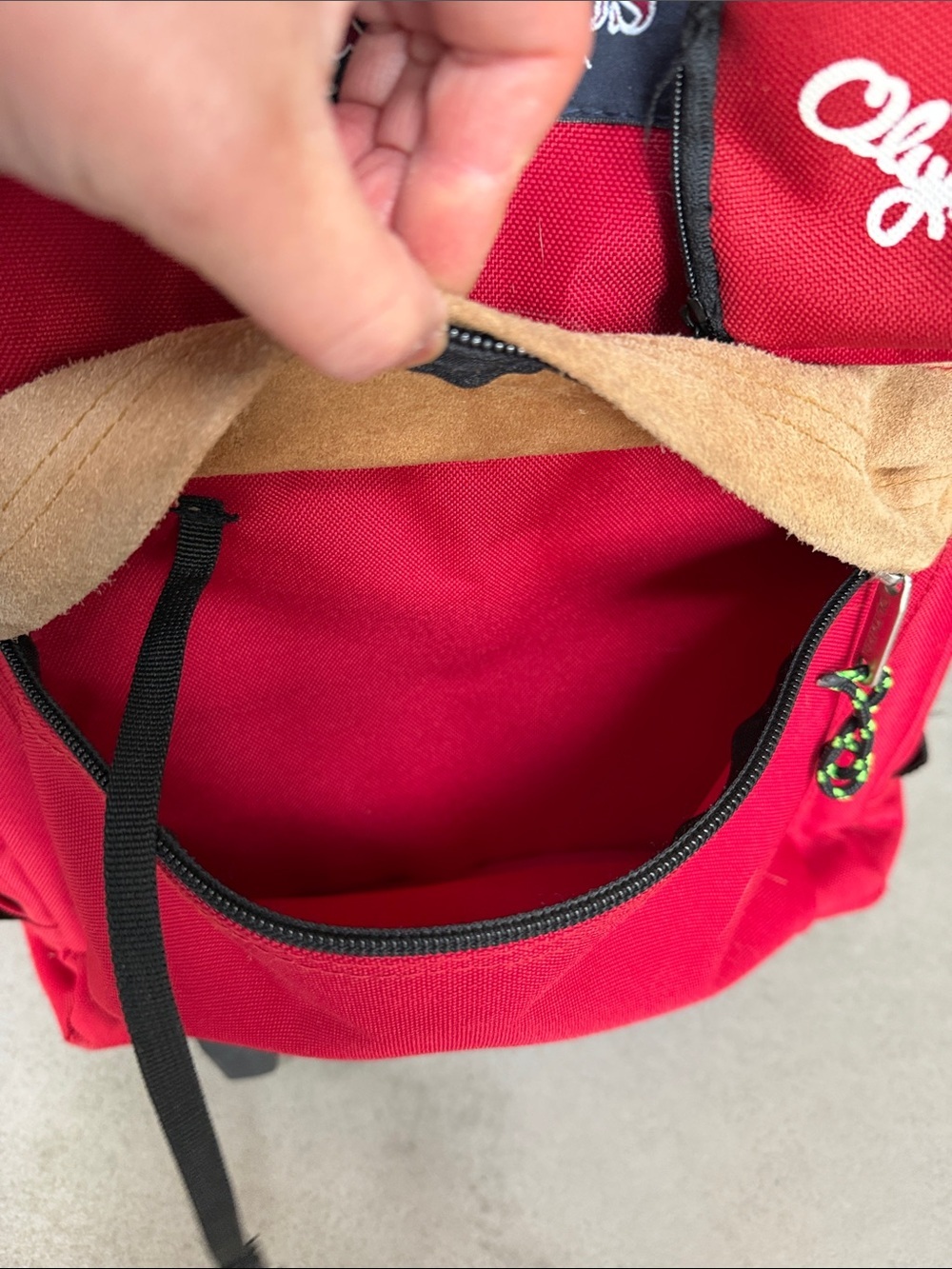 Olympia Sports Plus Red Rolling Backpack - Picture 3 of 13